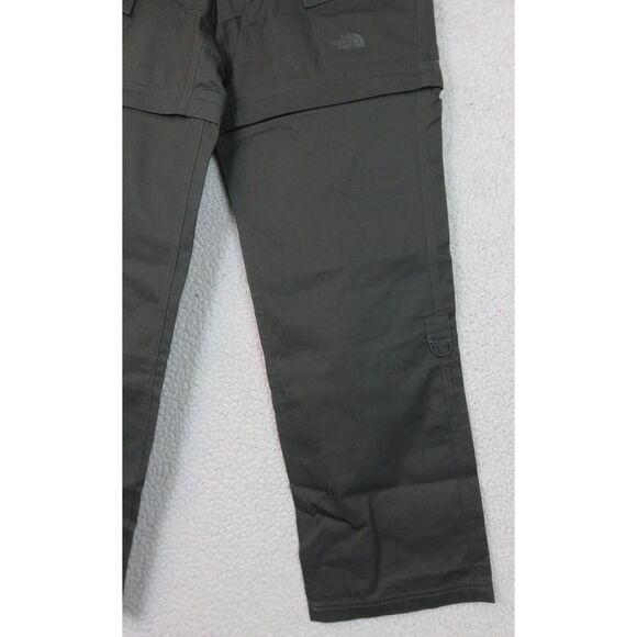 Womens The North Face Andesite Pant Size L Gray Hiking Zip Off Convertable Short - Picture 4 of 10